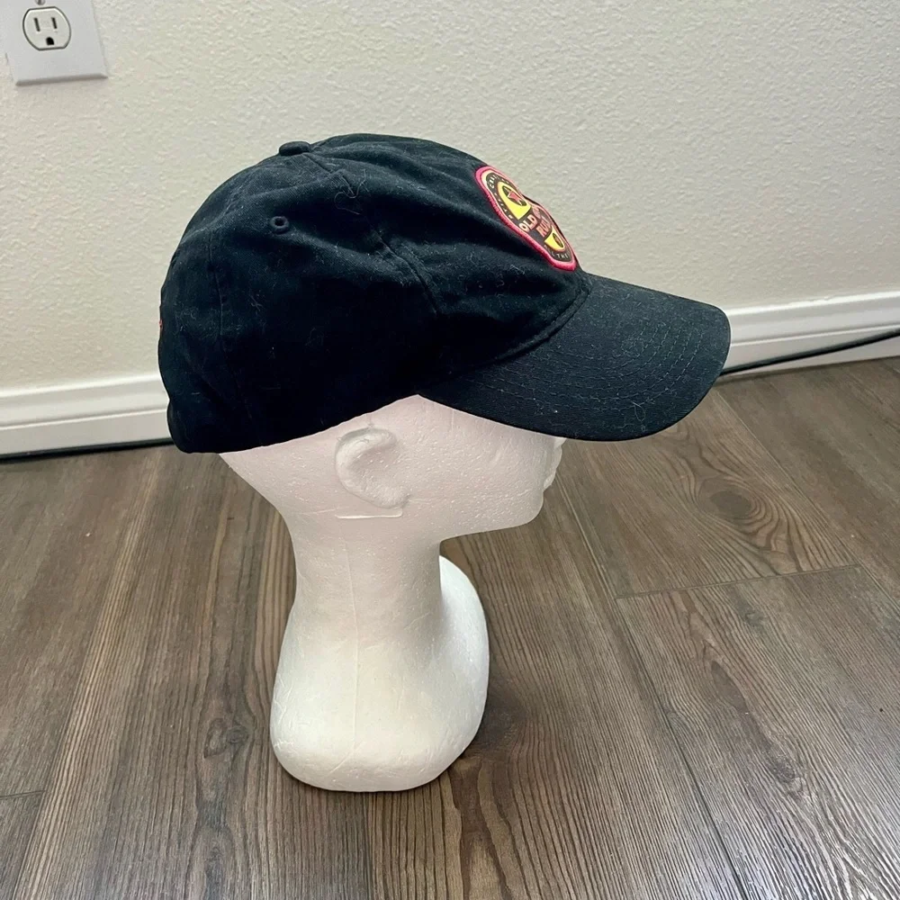 Beer label baseball cap with bottle opener